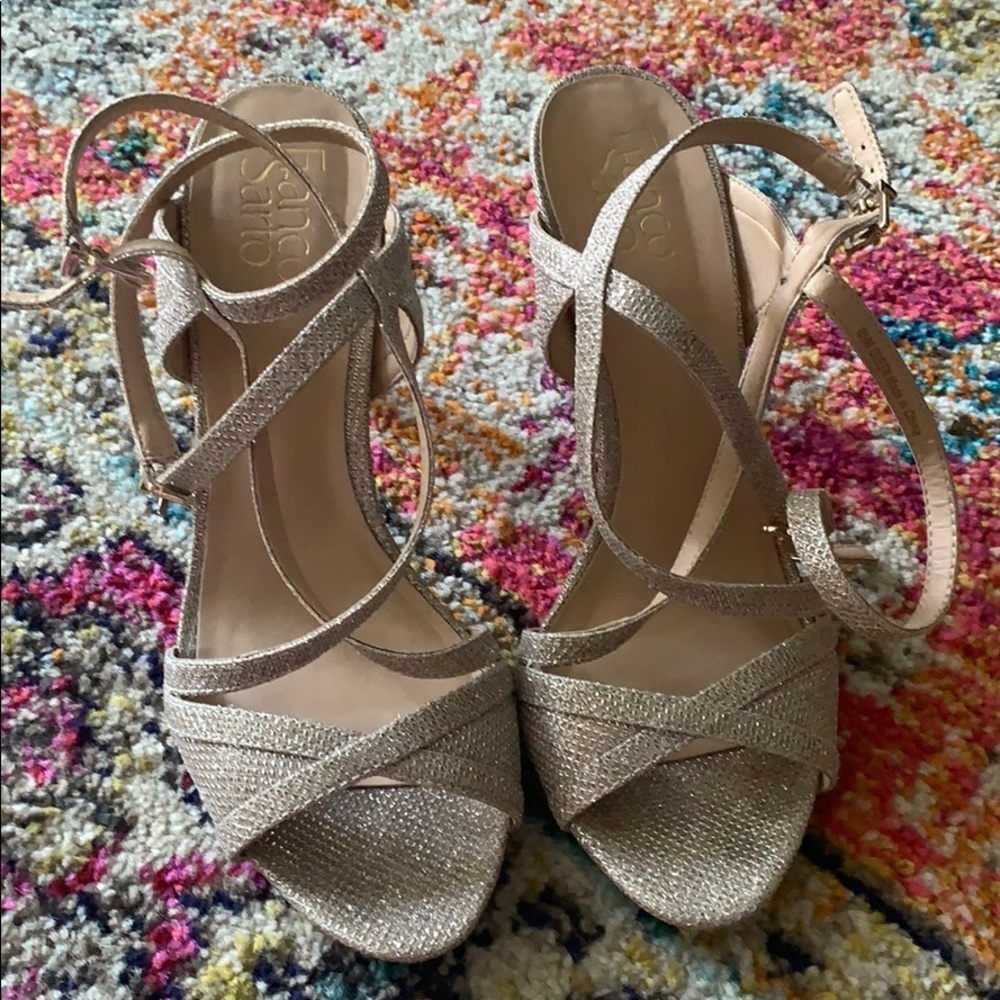 Franco Sarto Champagne Heels